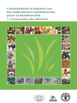 cover image of Consultation d'experts sur les indicateurs nutritionnels pour la biodiversité